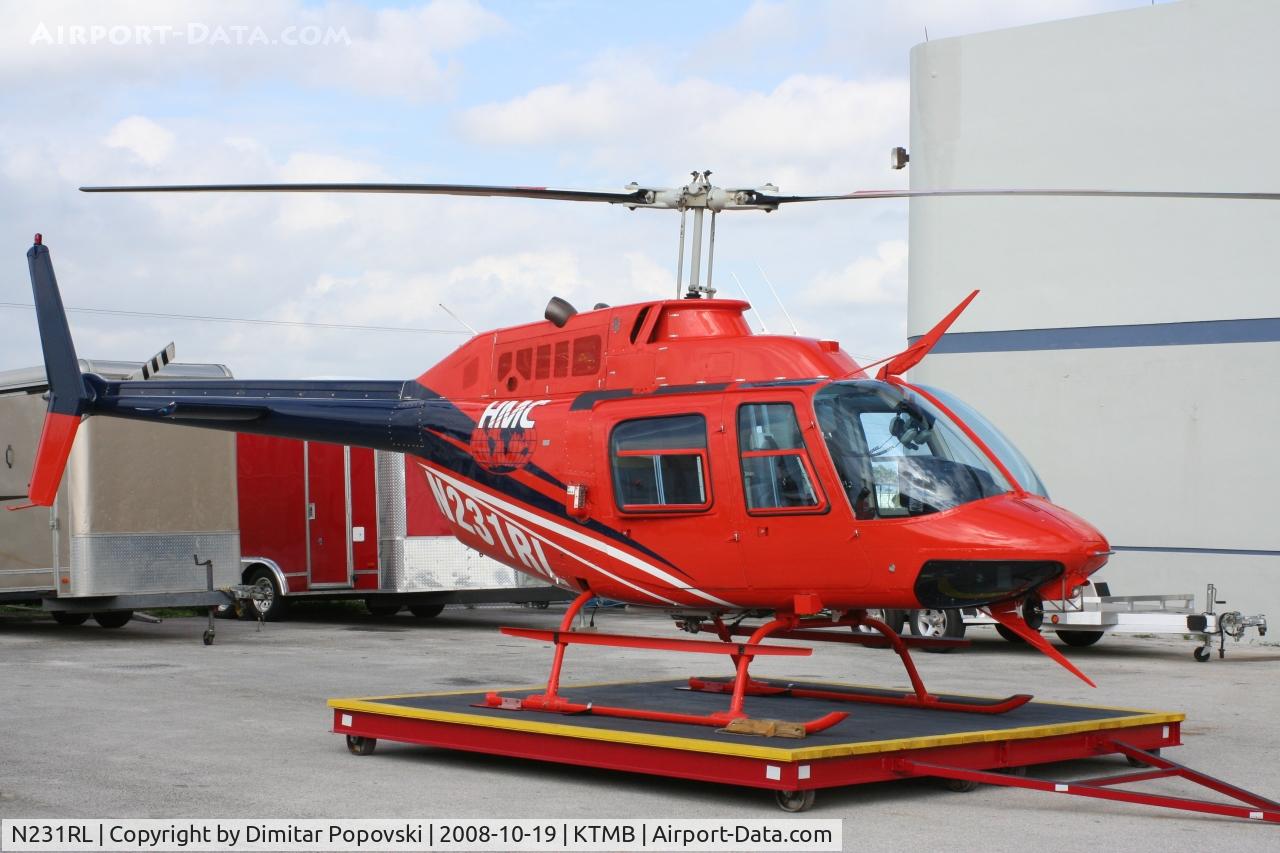 N231RL, 1974 Bell 206B JetRanger II C/N 1324, /