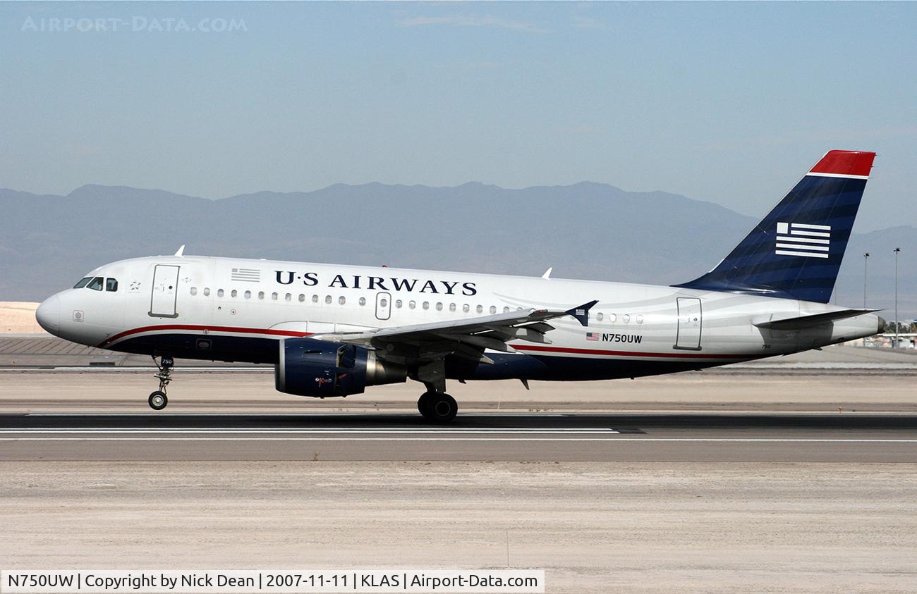 N750UW, 2000 Airbus A319-112 C/N 1315, /