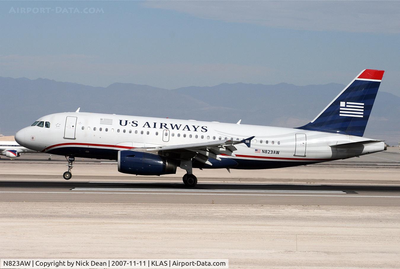 N823AW, 2001 Airbus A319-132 C/N 1463, /