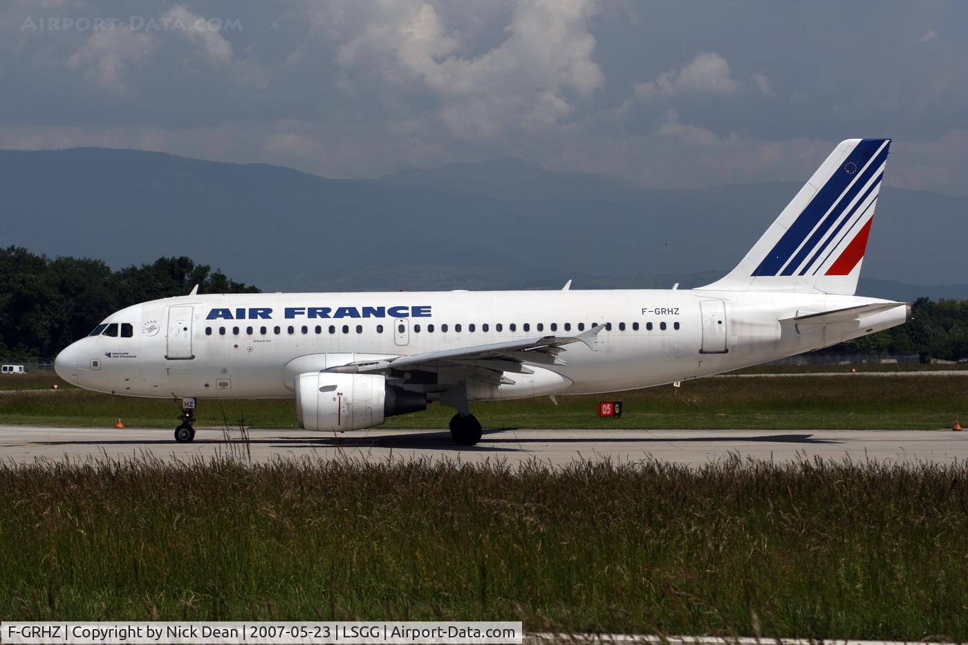 F-GRHZ, 2001 Airbus A319-111 C/N 1622, /