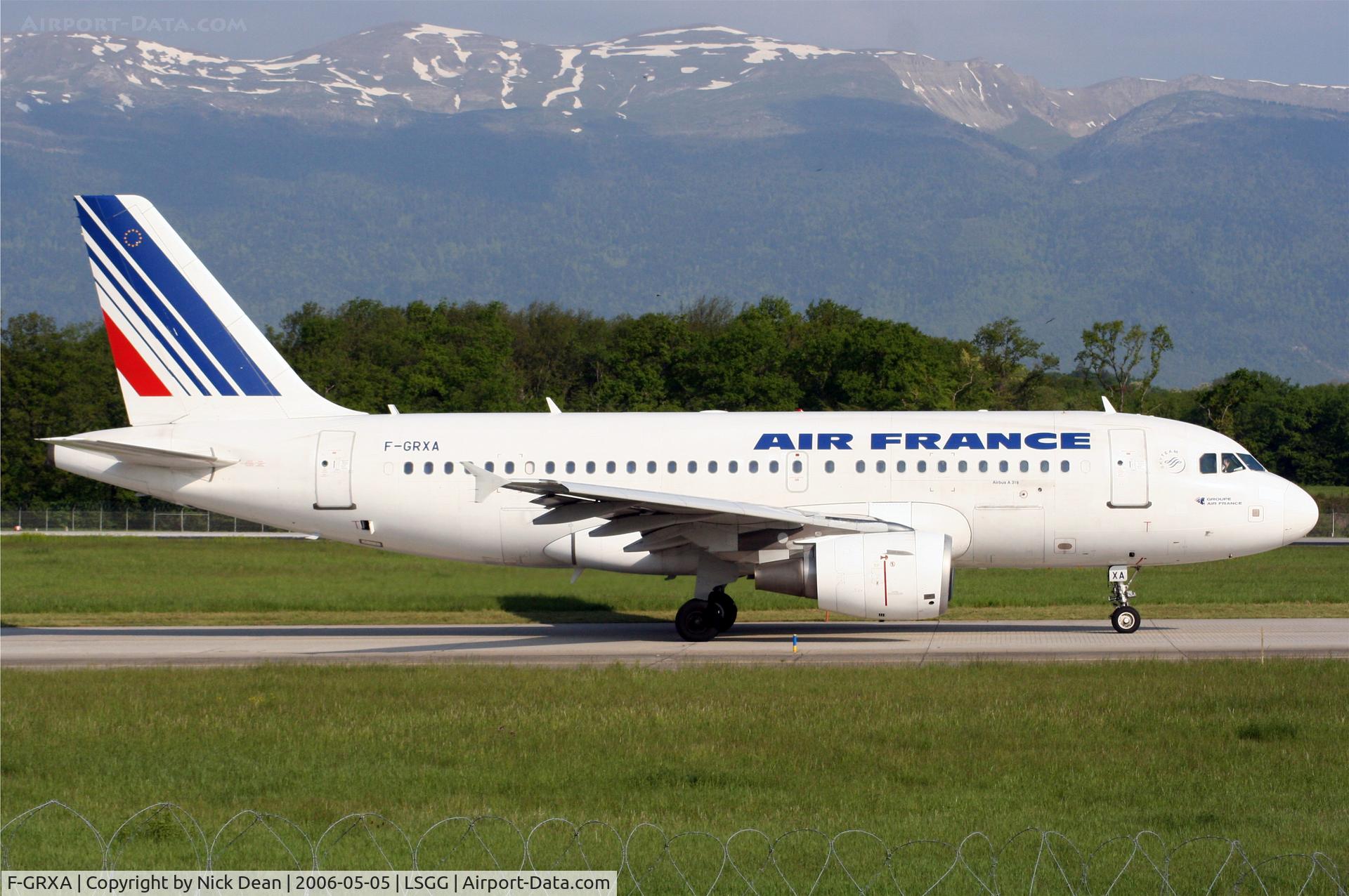 F-GRXA, 2001 Airbus A319-111 C/N 1640, /