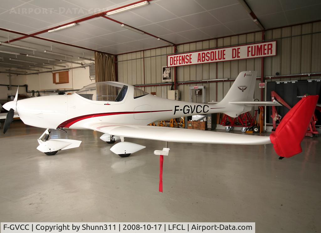 F-GVCC, Aquila A210 (AT01) C/N AT01-148, Inside ISAE hangar...