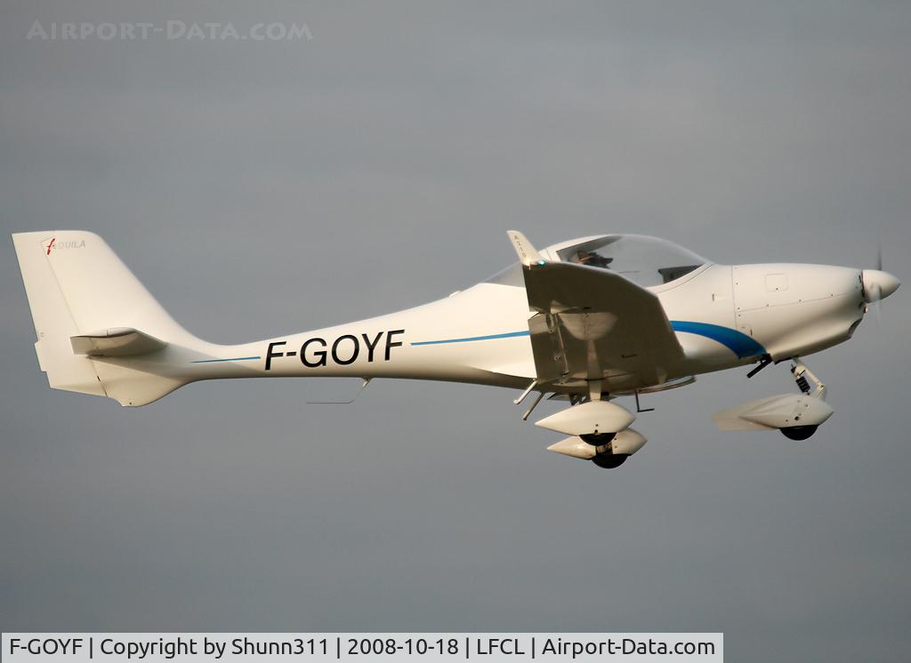 F-GOYF, Aquila A210 (AT01) C/N AT01-158, Take off rwy 34