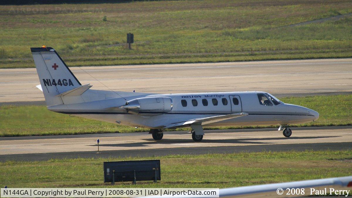 N144GA, 1979 Cessna 550 C/N 550-0065, MedFlight Four taxiing by
