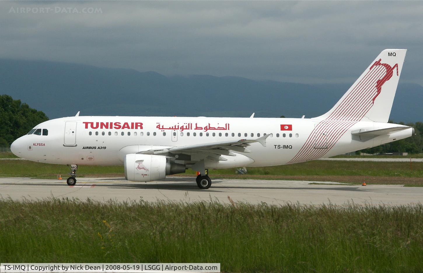 TS-IMQ, 2007 Airbus A319-112 C/N 3096, LSGG