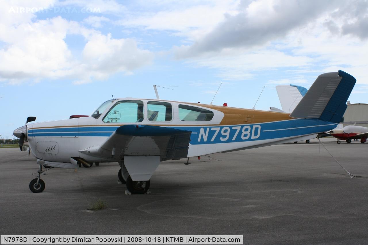 N7978D, 1957 Beech H35 Bonanza C/N D-5230, /