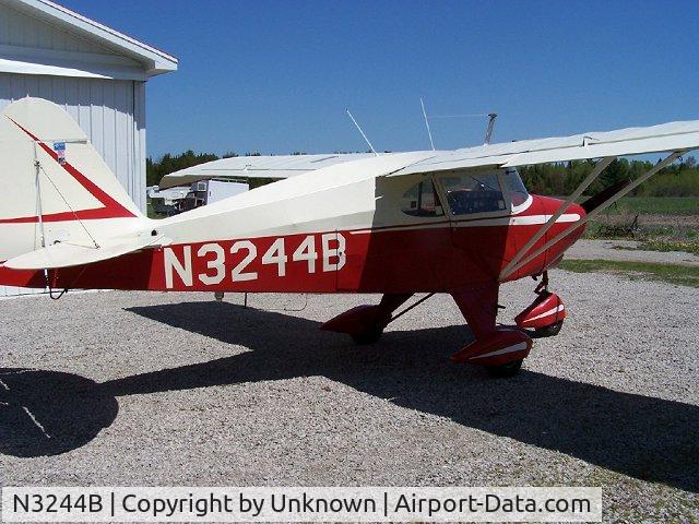 N3244B, 1954 Piper PA-22-135 Tri-Pacer C/N 22-2074, Pacer 3244B