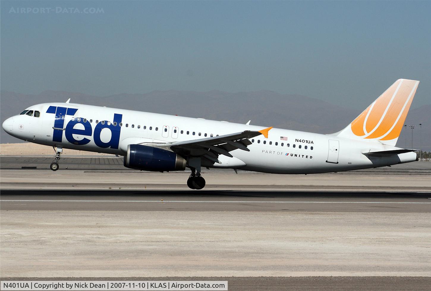 N401UA, 1993 Airbus A320-232 C/N 435, /