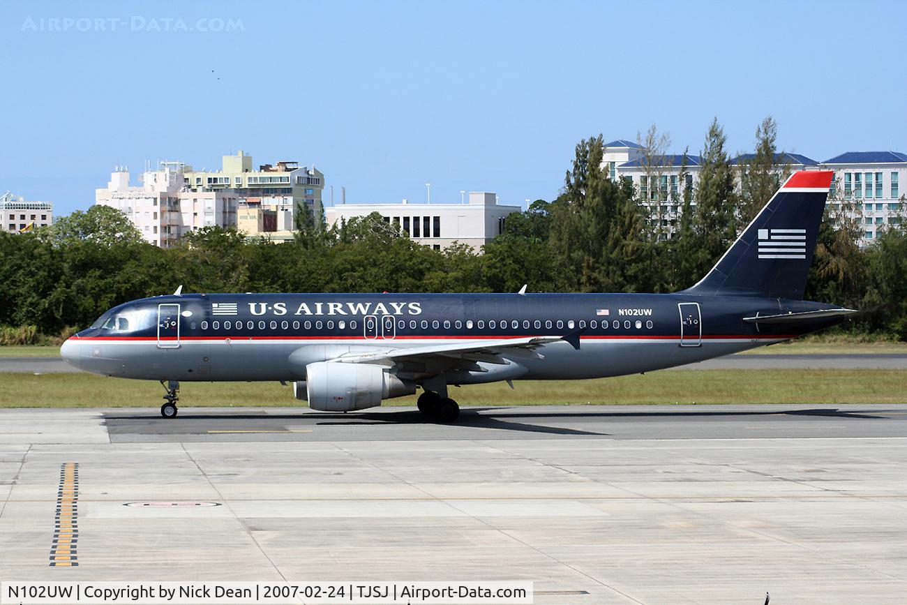 N102UW, 1998 Airbus A320-214 C/N 0844, /