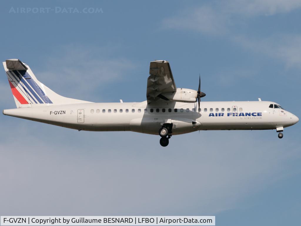 F-GVZN, 1998 ATR 72-212A C/N 563, Landing 14R