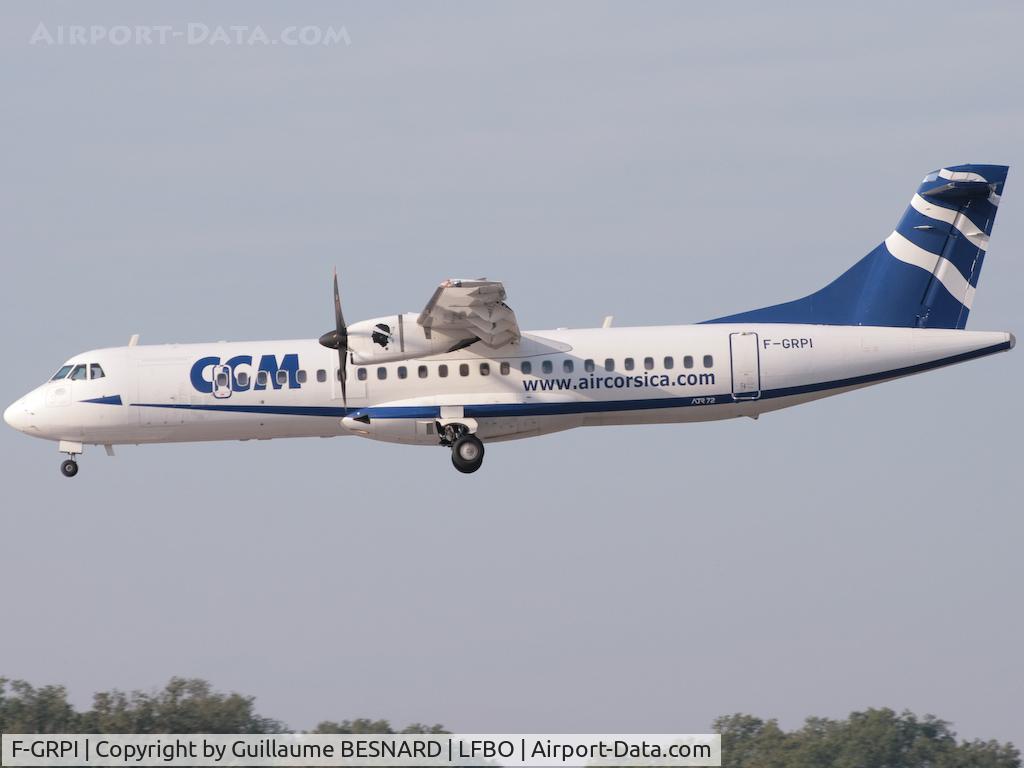 F-GRPI, 2005 ATR 72-212A C/N 722, Landing 14R