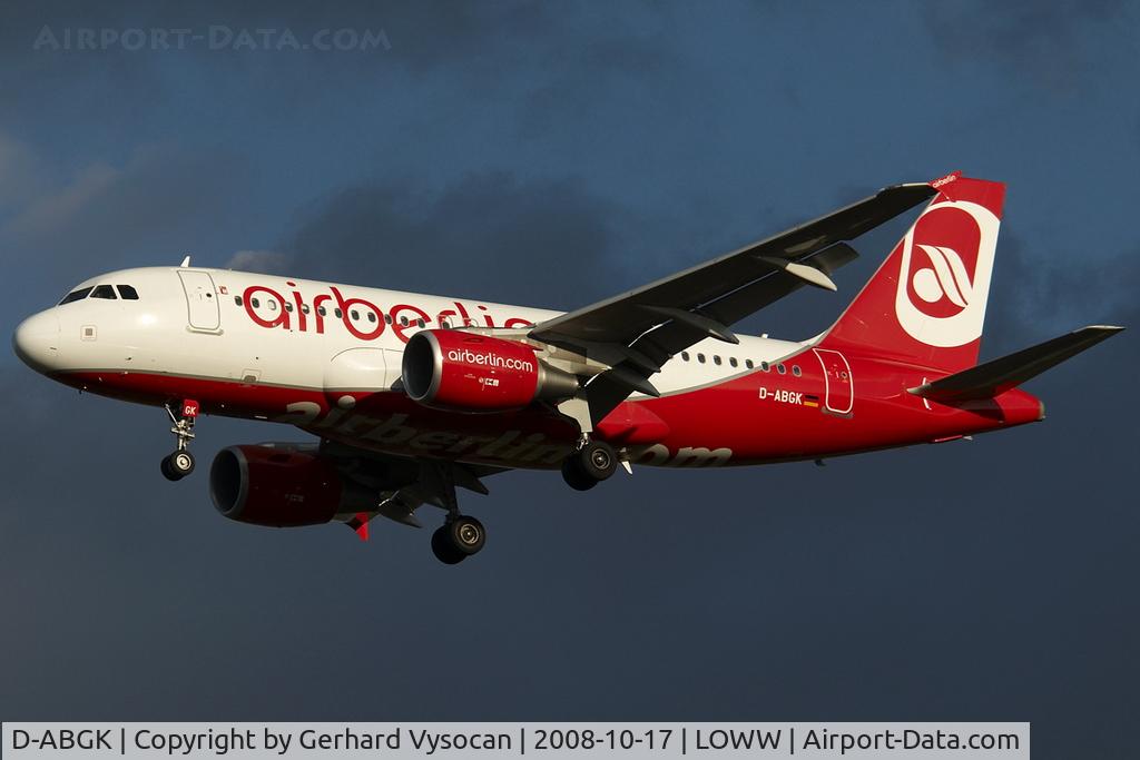 D-ABGK, 2008 Airbus A319-112 C/N 3447, perfect lighting conditions