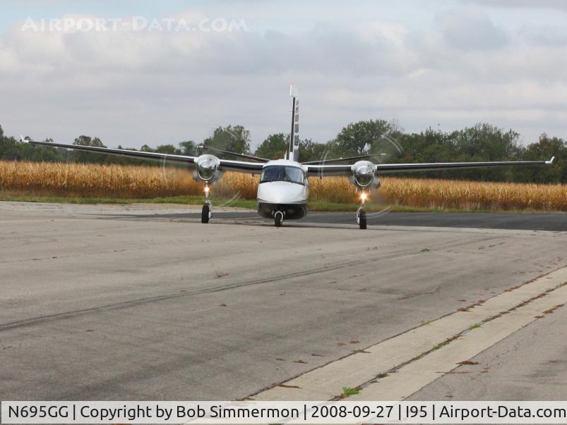 N695GG, Gulfstream American 695A C/N 96036, On the ramp at Kenton, Ohio