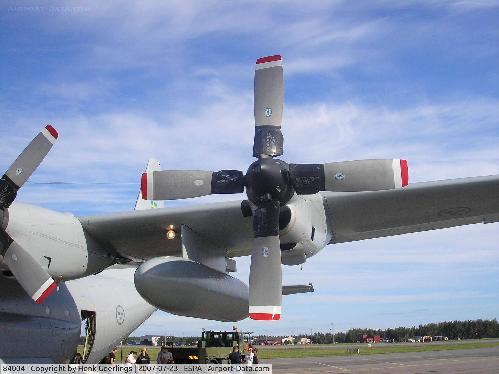 84004, Lockheed C-130H Hercules C/N 382-4881, Lulea AFB  Departure