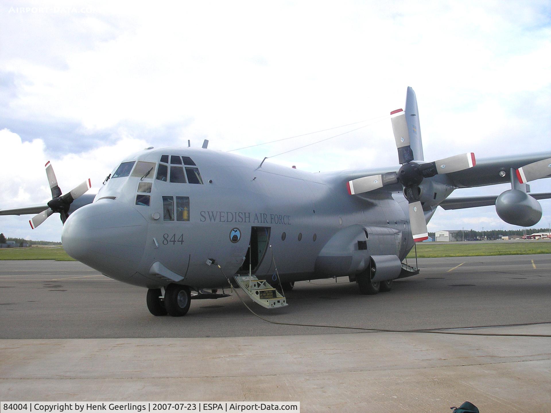 84004, Lockheed C-130H Hercules C/N 382-4881, Swedish AF