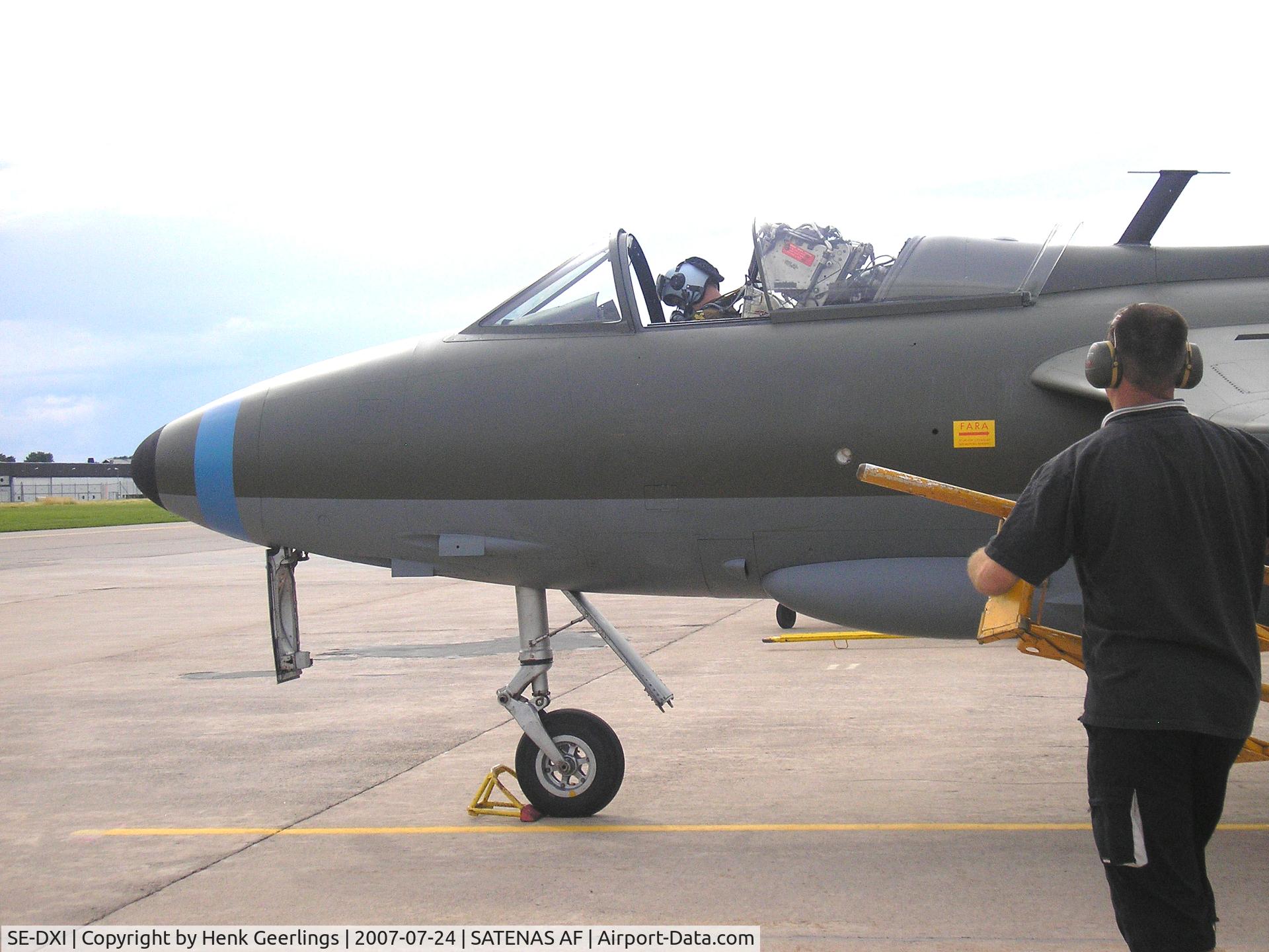SE-DXI, Hawker Hunter F.58 C/N 41H/697440, SwAF Historic Flt - Satenas AFB  July 2007