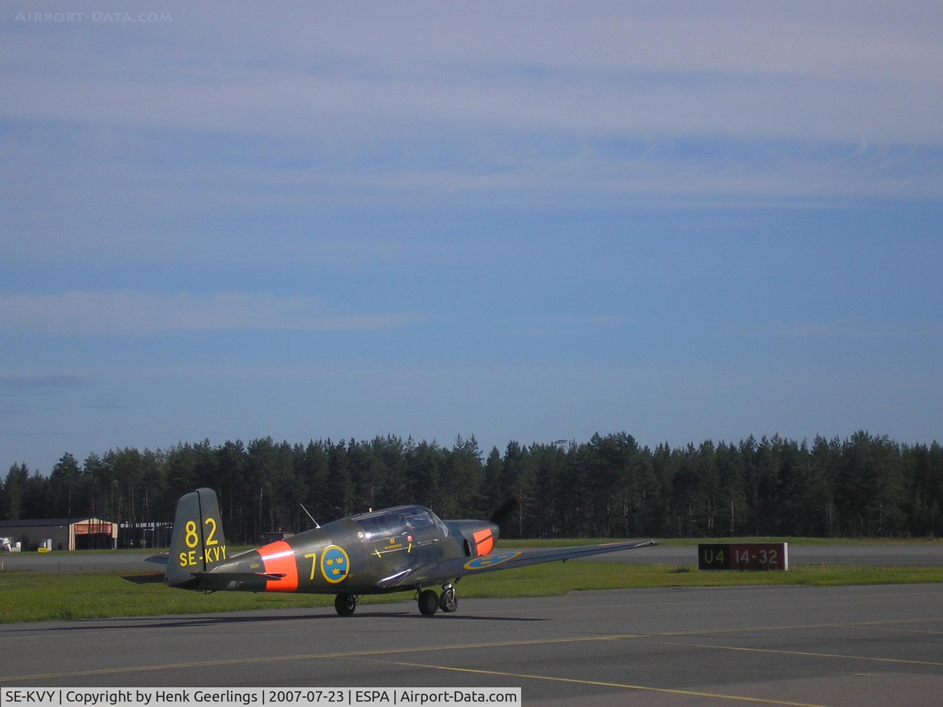 SE-KVY, 1960 Saab 91B Safir C/N 91-397, Lulea AFB