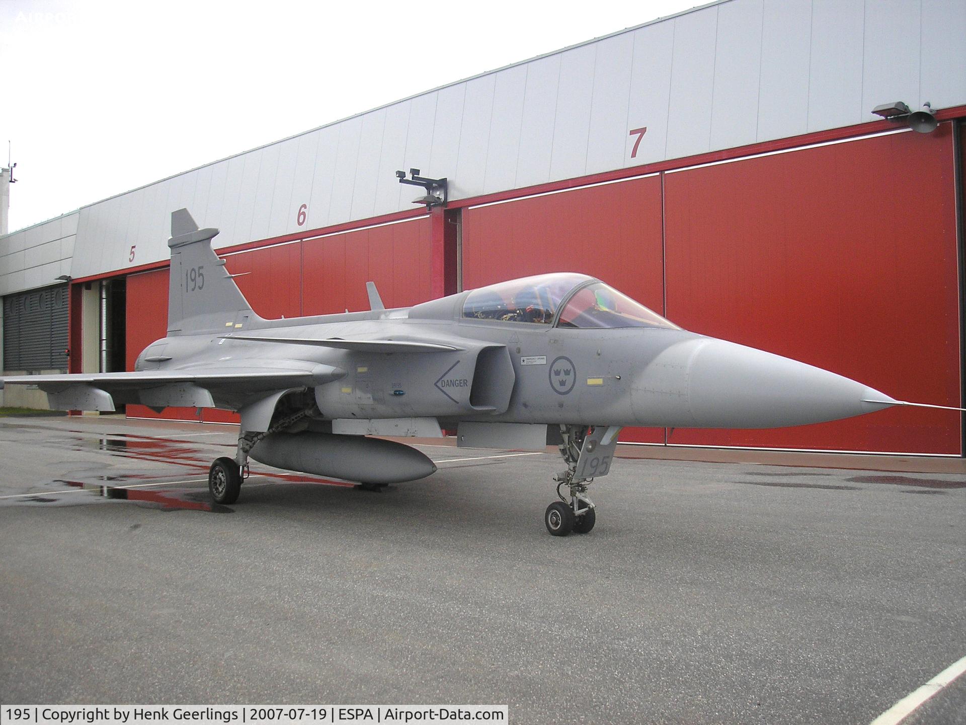 39195, Saab JAS-39A Gripen C/N 39195, F21 Sqn Lulea