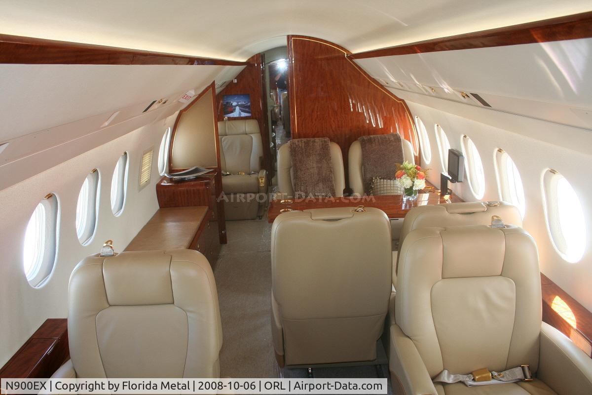 N900EX, 2008 Dassault Falcon 900EX C/N 201, Interior of Falcon 900LX at NBAA