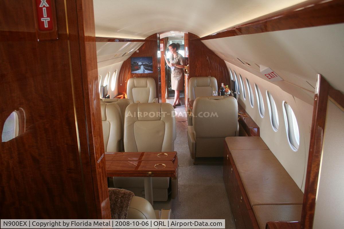 N900EX, 2008 Dassault Falcon 900EX C/N 201, Interior of Falcon 900LX at NBAA