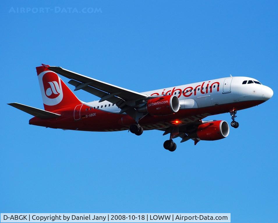 D-ABGK, 2008 Airbus A319-112 C/N 3447, Air Berlin