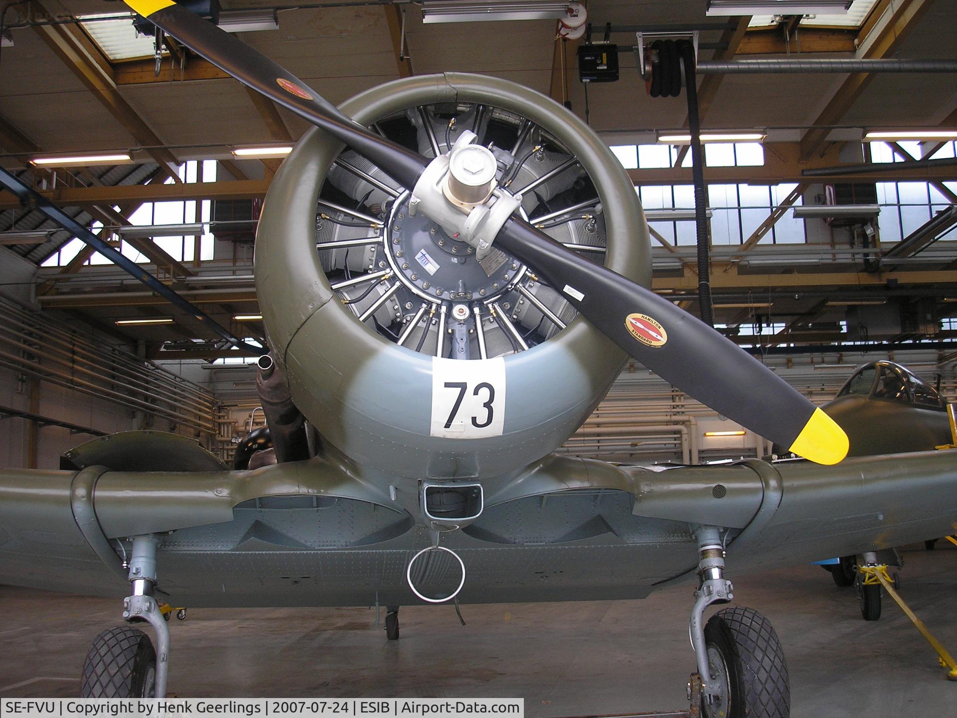 SE-FVU, 1943 Noorduyn AT-16-ND (Sk.16A) Texan C/N 14A-1098, SwAF Historic Flt - Satenas AFB  July 2007