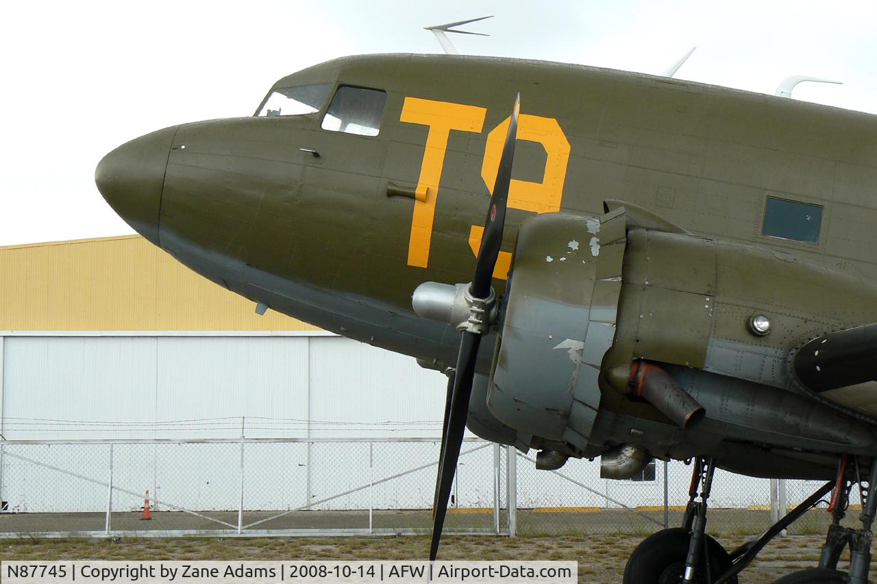 N87745, 1942 Douglas DC-3 C/N 6315, At the Vintage Flying Museum - 43-1975
