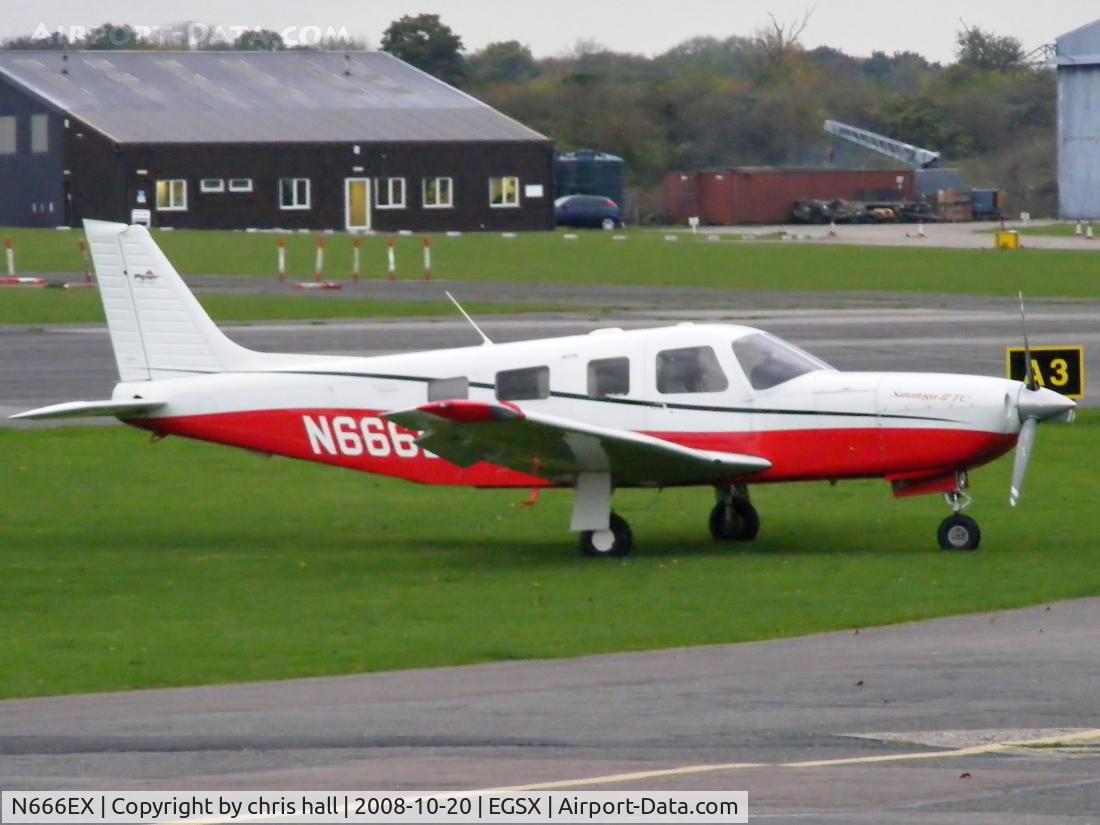 N666EX, 2001 Piper PA-32R-301T Turbo Saratoga C/N 3257241, at North Weald