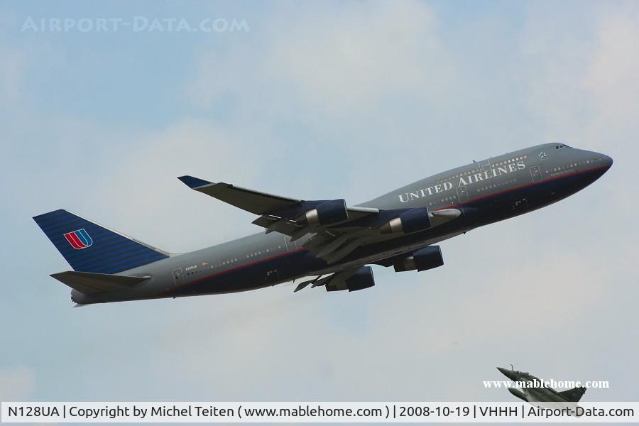 N128UA, 2000 Boeing 747-422 C/N 30023, United Airlines