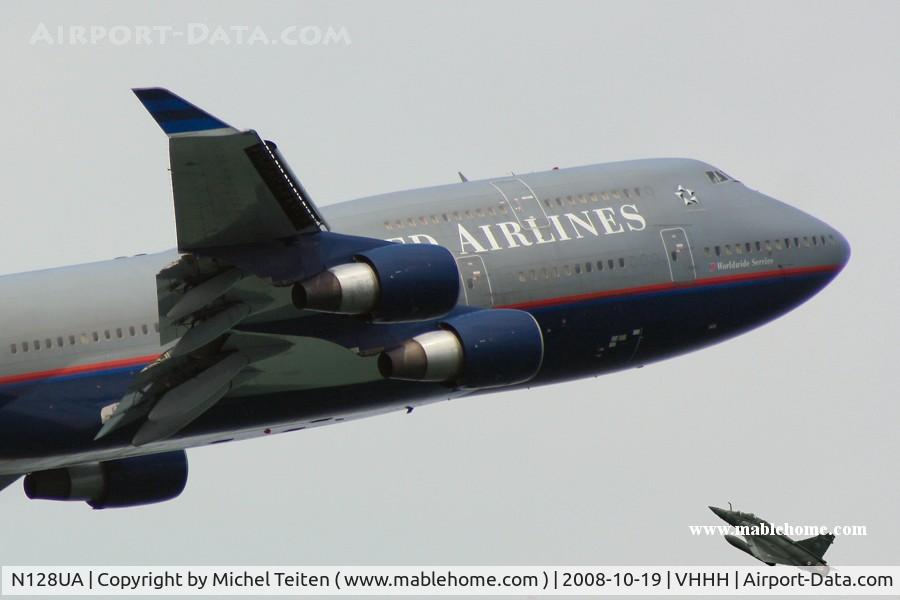 N128UA, 2000 Boeing 747-422 C/N 30023, United Airlines