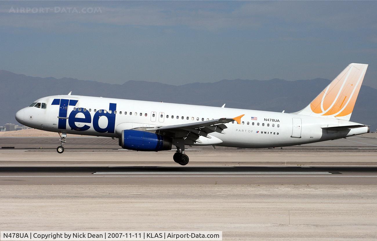 N478UA, 2001 Airbus A320-232 C/N 1533, /