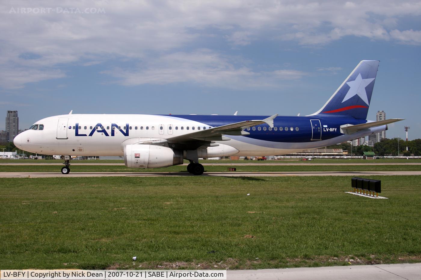 LV-BFY, 2002 Airbus A320-233 C/N 1858, Long weekend at Aeroparque