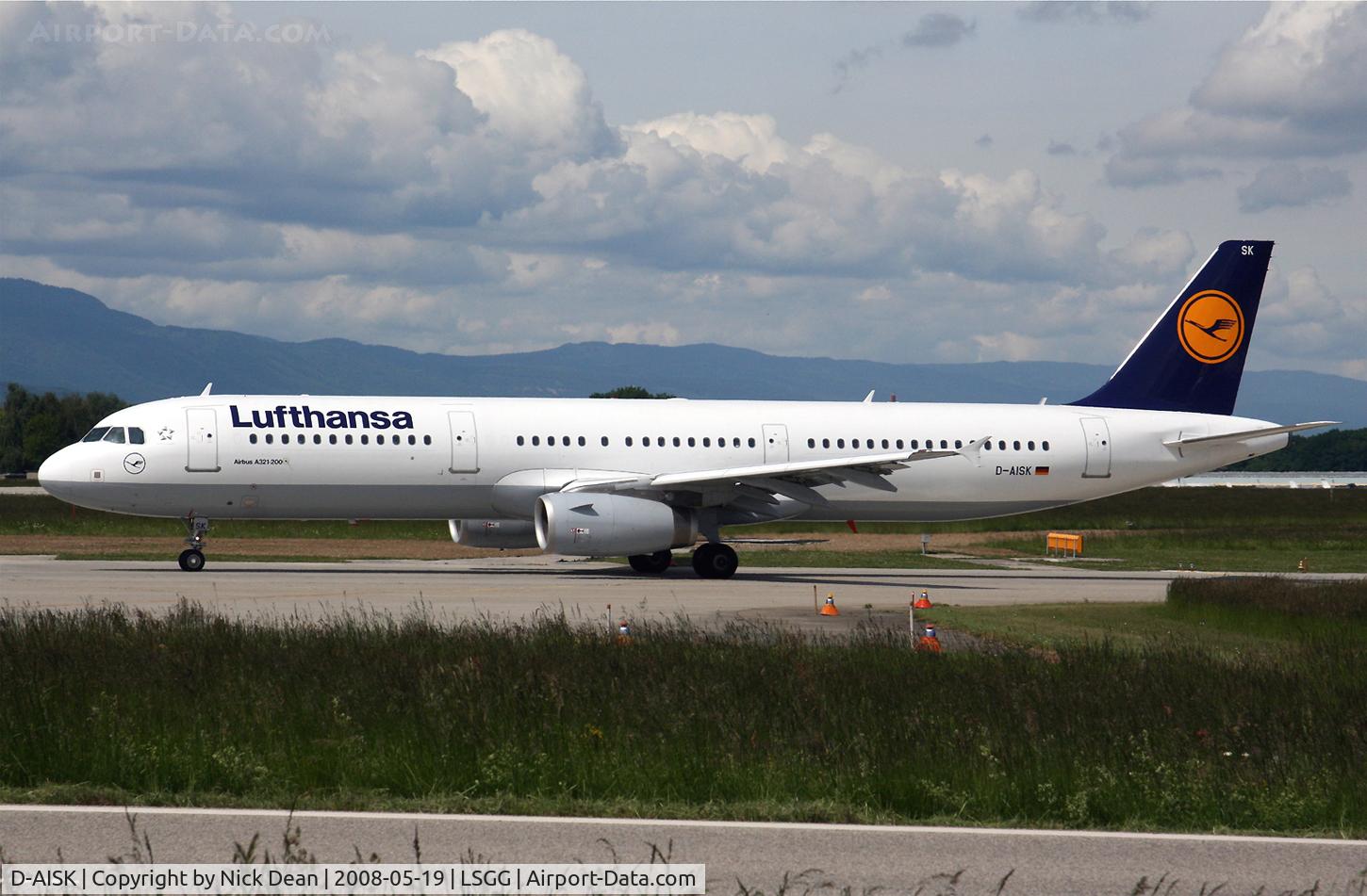 D-AISK, 2008 Airbus A321-231 C/N 3387, /