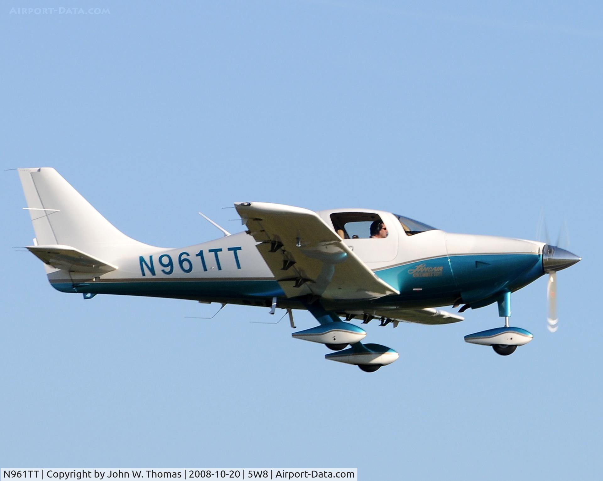 N961TT, 2004 Lancair LC42-550FG C/N 42054, Departing runway 22