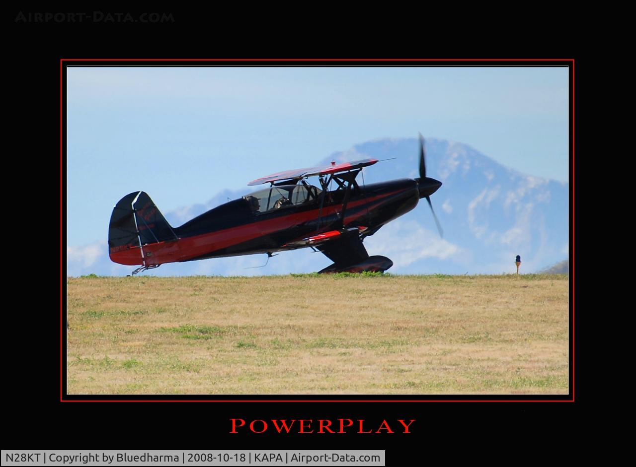 N28KT, 2005 Stolp SA-750 Acroduster Too C/N 0028, Power Play at position and hold for 17L.