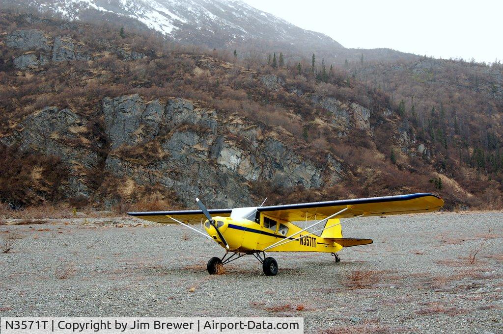N3571T, 1975 Taylorcraft F-19 Sportsman C/N F-032, Knik Glacier