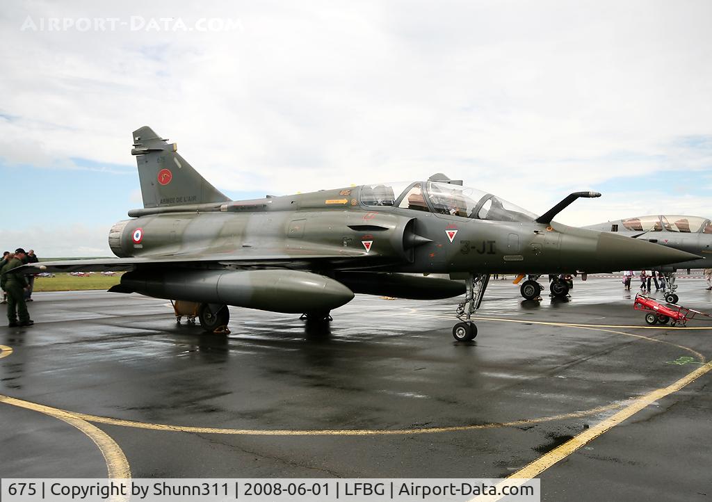 675, Dassault Mirage 2000D C/N 549, Displayed during LFBG Airshow 2008