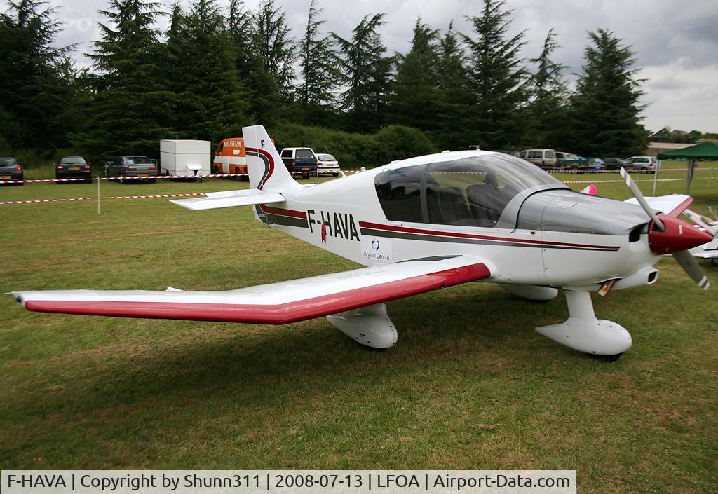 F-HAVA, Robin DR-400-120 C/N 2585, Displayed during LFOA Airshow 2008