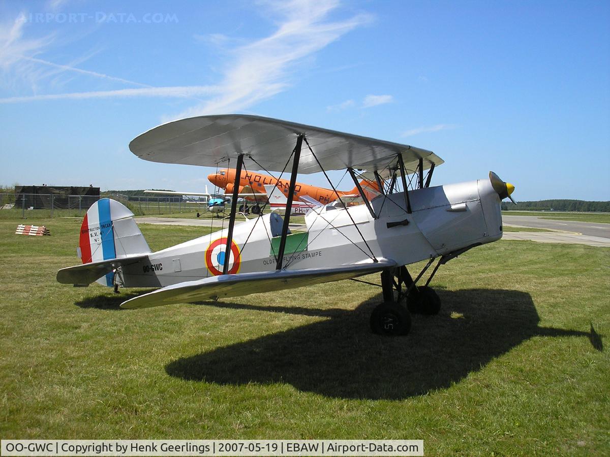 OO-GWC, Stampe-Vertongen SV-4C C/N 1, Stampe Fly In - Deurne , Belgium , 2007