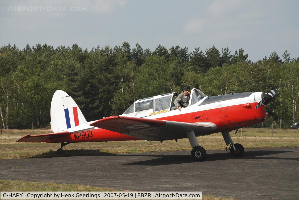 G-HAPY, 1952 De Havilland DHC-1 Chipmunk T.10 C/N C1/0697, Chipmunk Fly In , Zoersel, Belgium Summer 2007