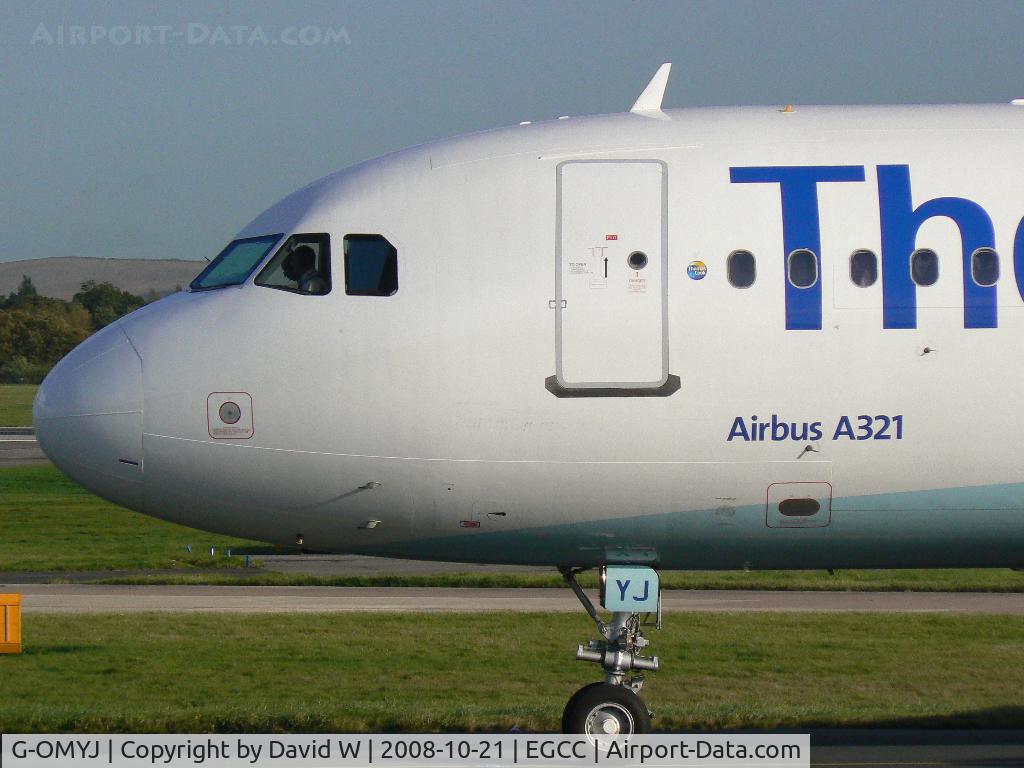 G-OMYJ, 1997 Airbus A321-211 C/N 677, Taxing to the gate.