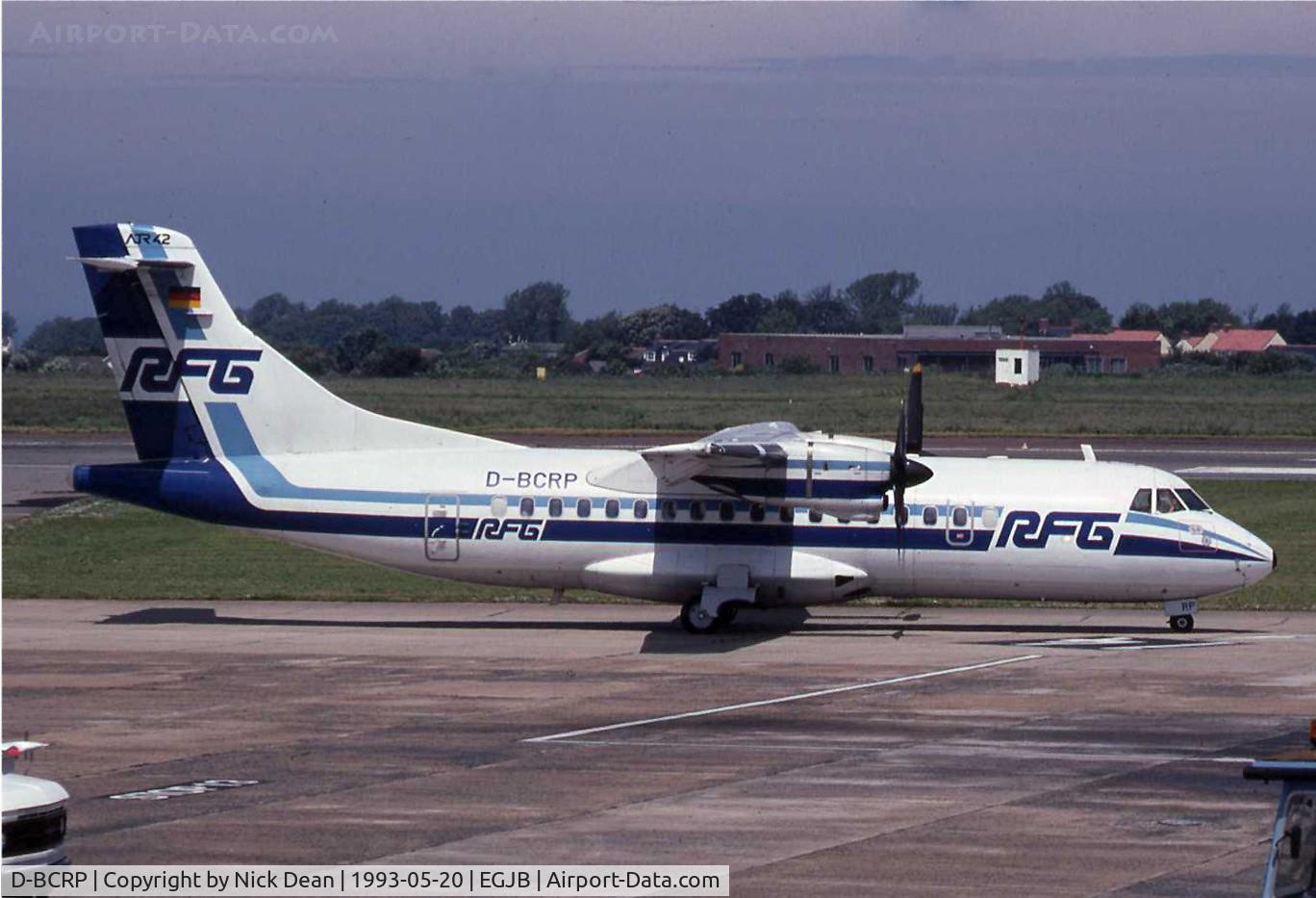 D-BCRP, 1989 ATR 42-300QC C/N 158, Home sweet home....a trip to Guernsey in 1993