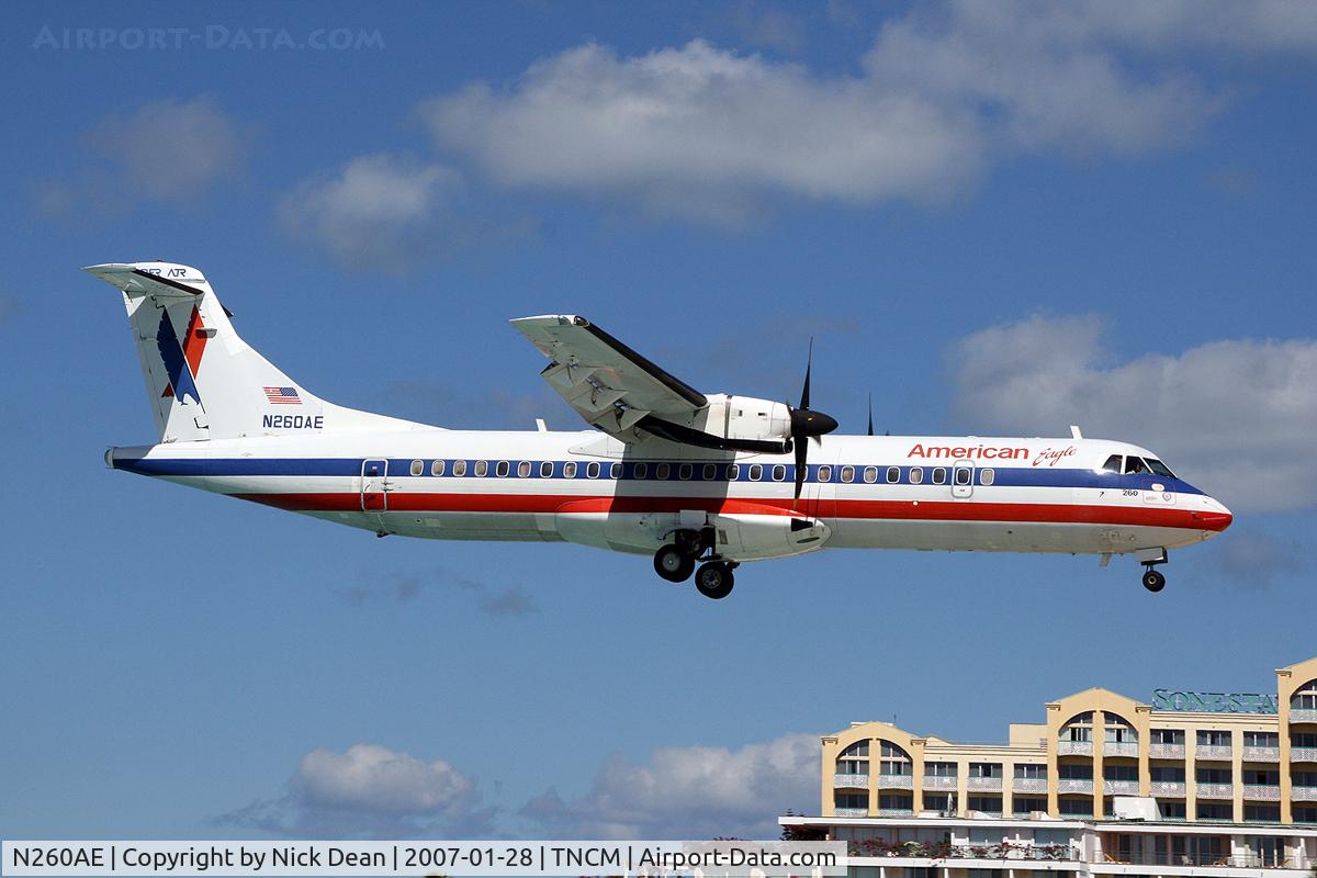 N260AE, 1991 ATR 72-212 C/N 263, /