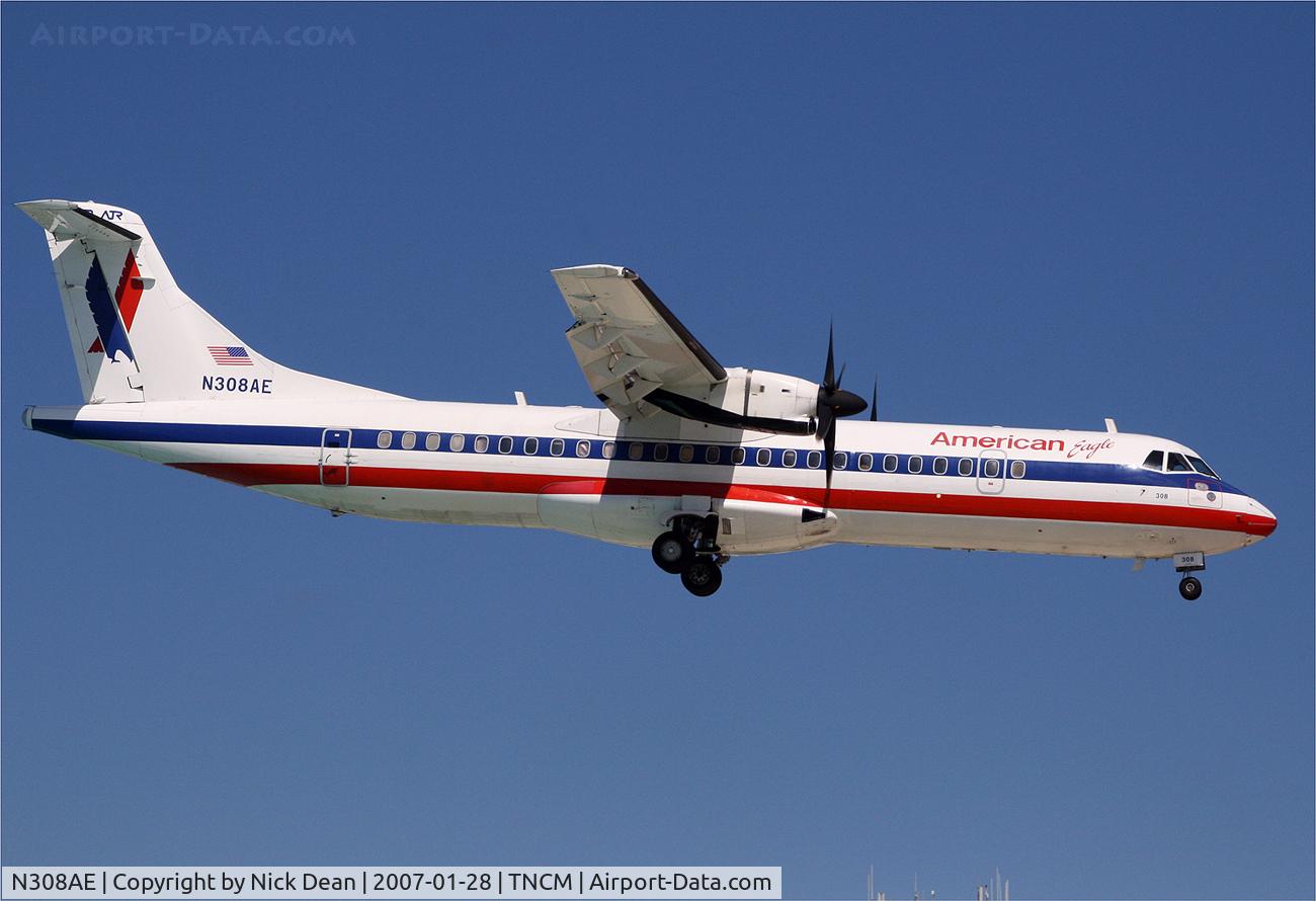 N308AE, 1992 ATR 72-212 C/N 309, /