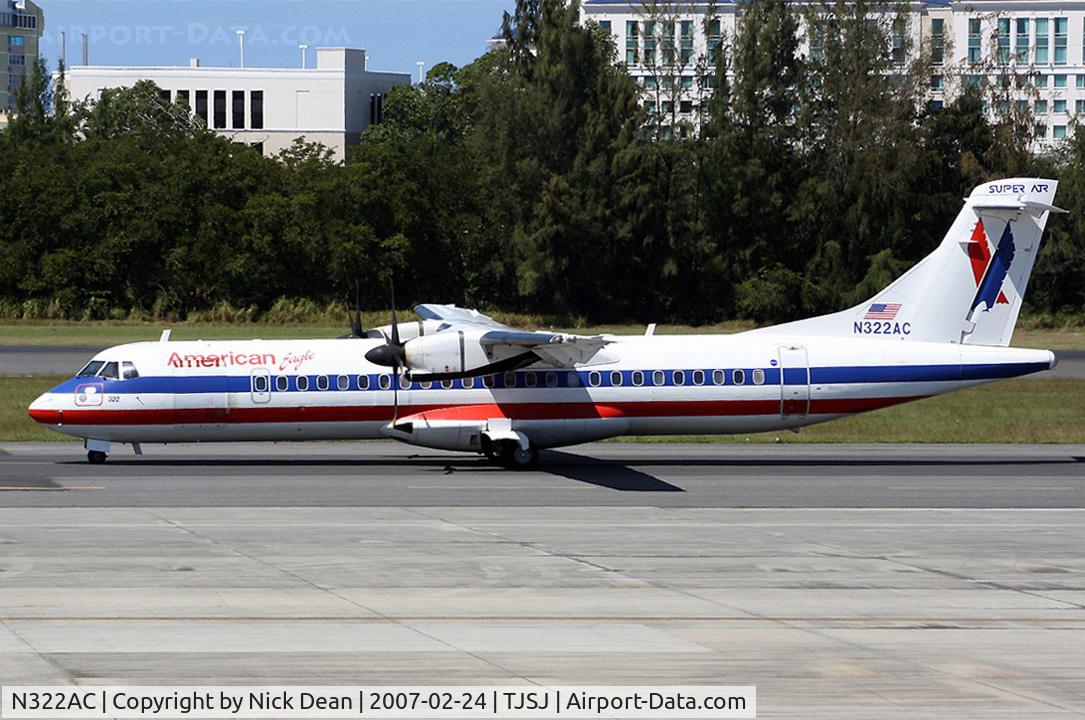 N322AC, 1992 ATR 72-212 C/N 320, /
