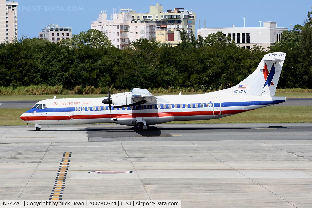 N342AT, 1993 ATR 72-212 C/N 345, /