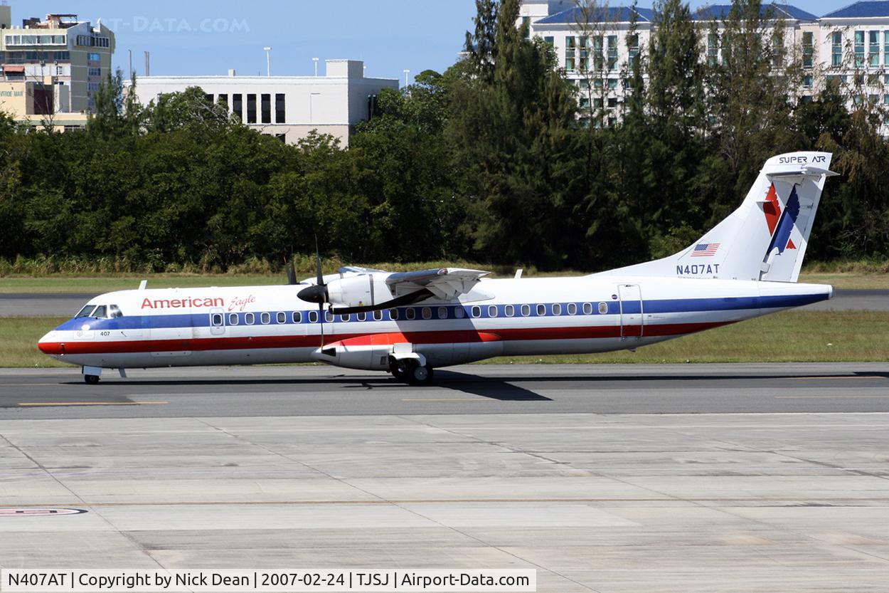 N407AT, 1994 ATR 72-212 C/N 407, /