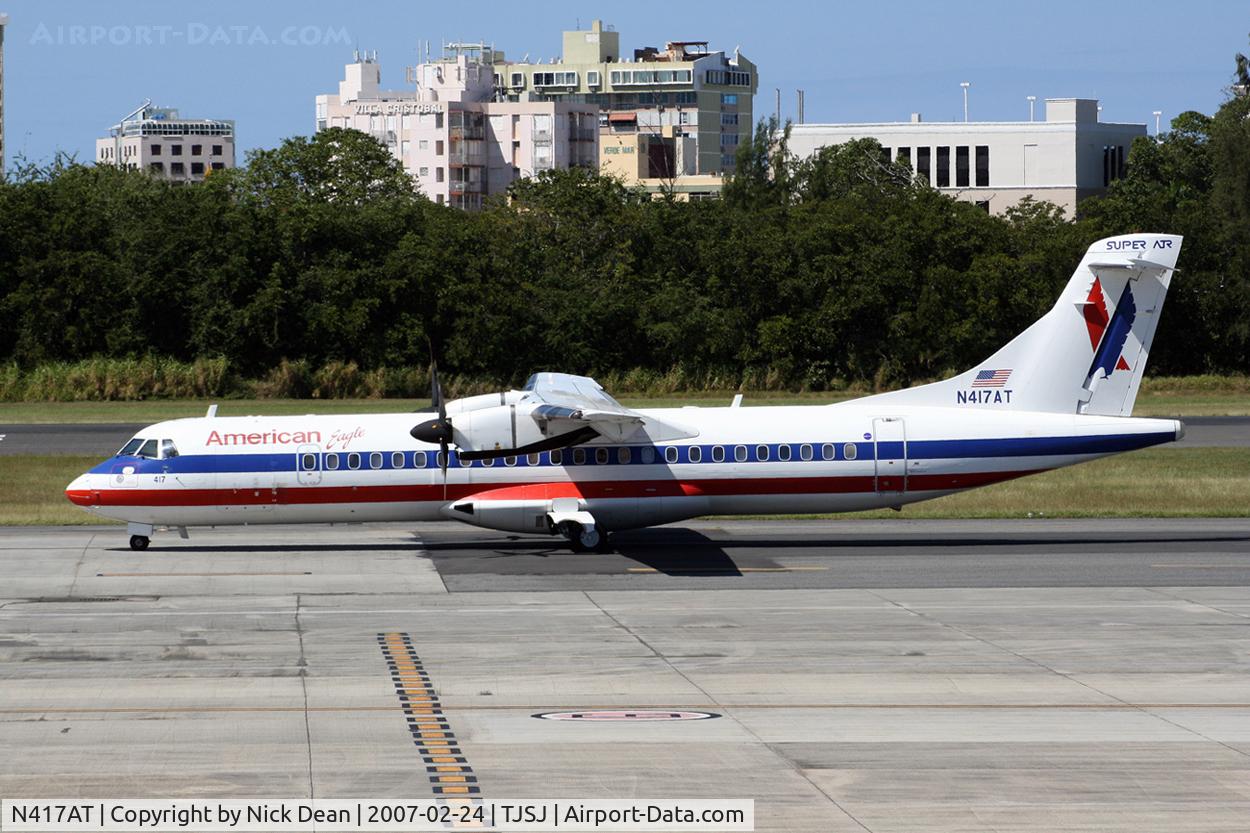 N417AT, 1994 ATR 72-212 C/N 417, /
