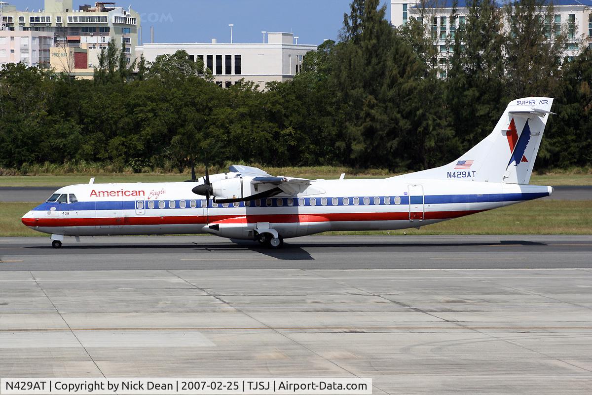 N429AT, 1994 ATR 72-212 C/N 429, /