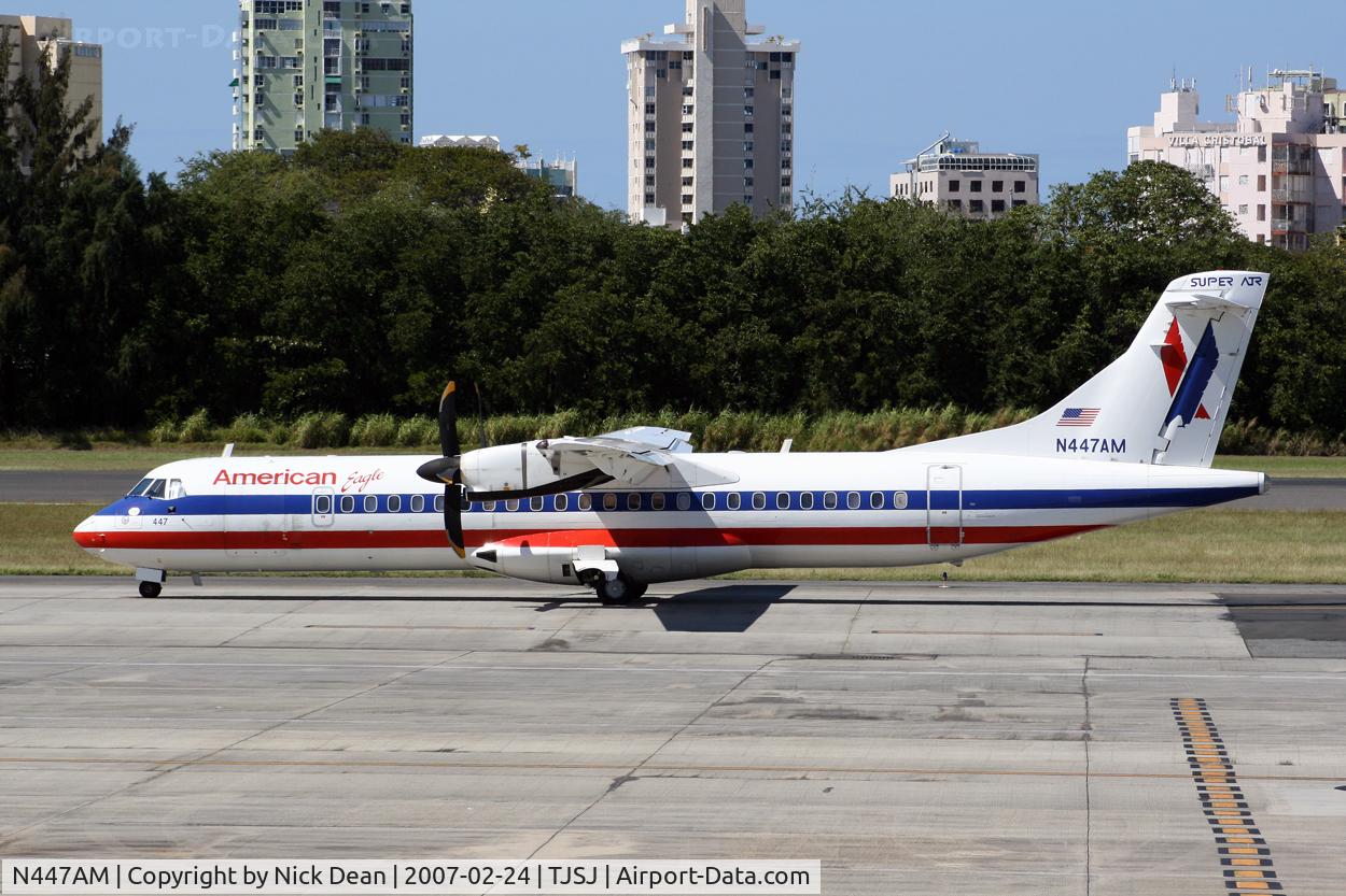 N447AM, 1995 ATR 72-212 C/N 447, /